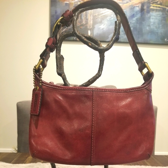 Coach Handbags - Women's Coach Shoulder purse/bag (Burgundy)